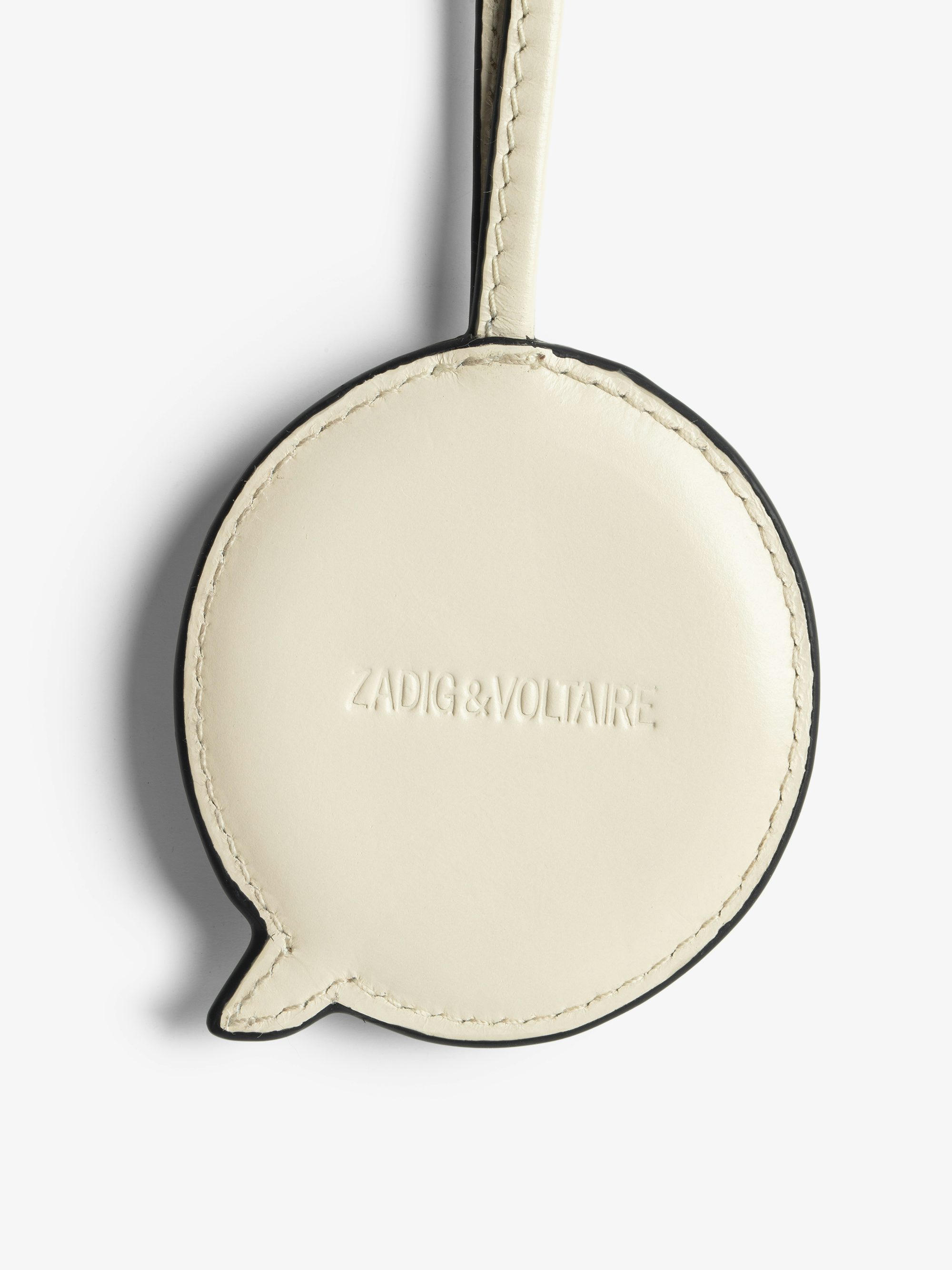 Charms Grigri Kiss - Charms grigri en cuir vernis effet vintage et imprimé à accrocher sur un sac par exemple.